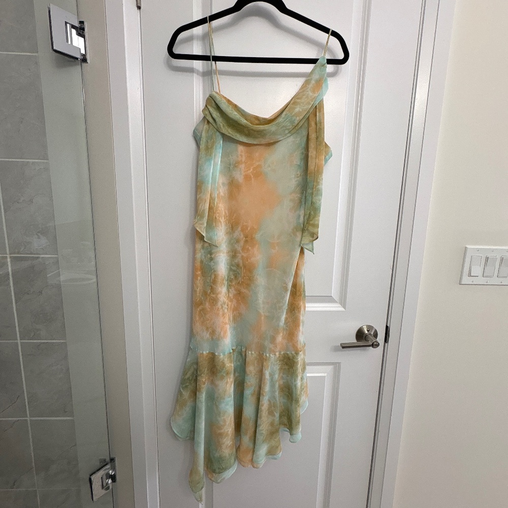 Asymmetrical Flowy Maxi Dress
